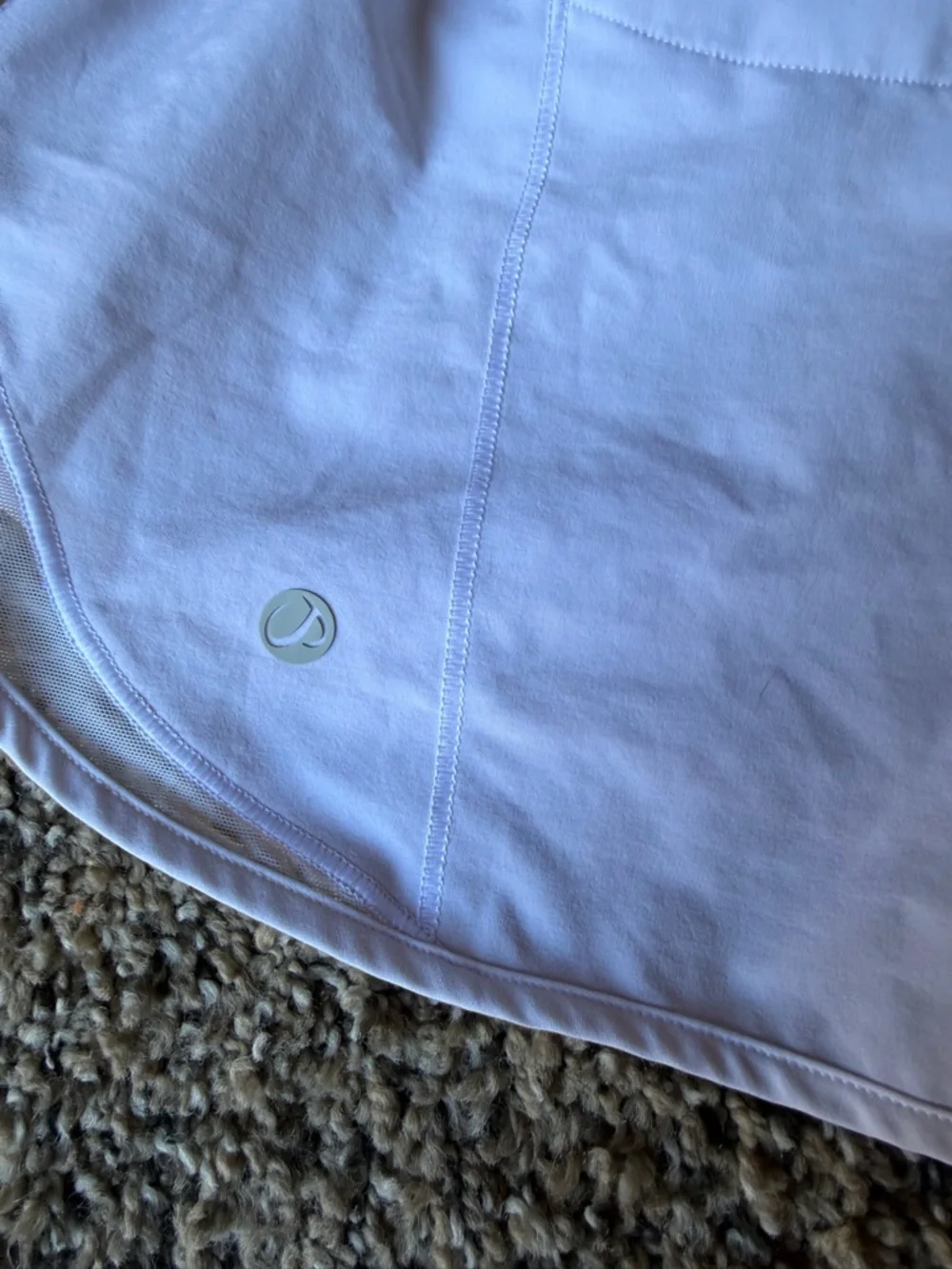 CRZ YOGA White Women's Athletic Shorts with Drawstring - Picture 3 of 3